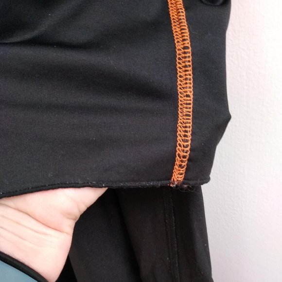 Wide Leg Yoga Pant, Black Lined with Shaper Shorts by BOCA, Size Small - Picture 12 of 13